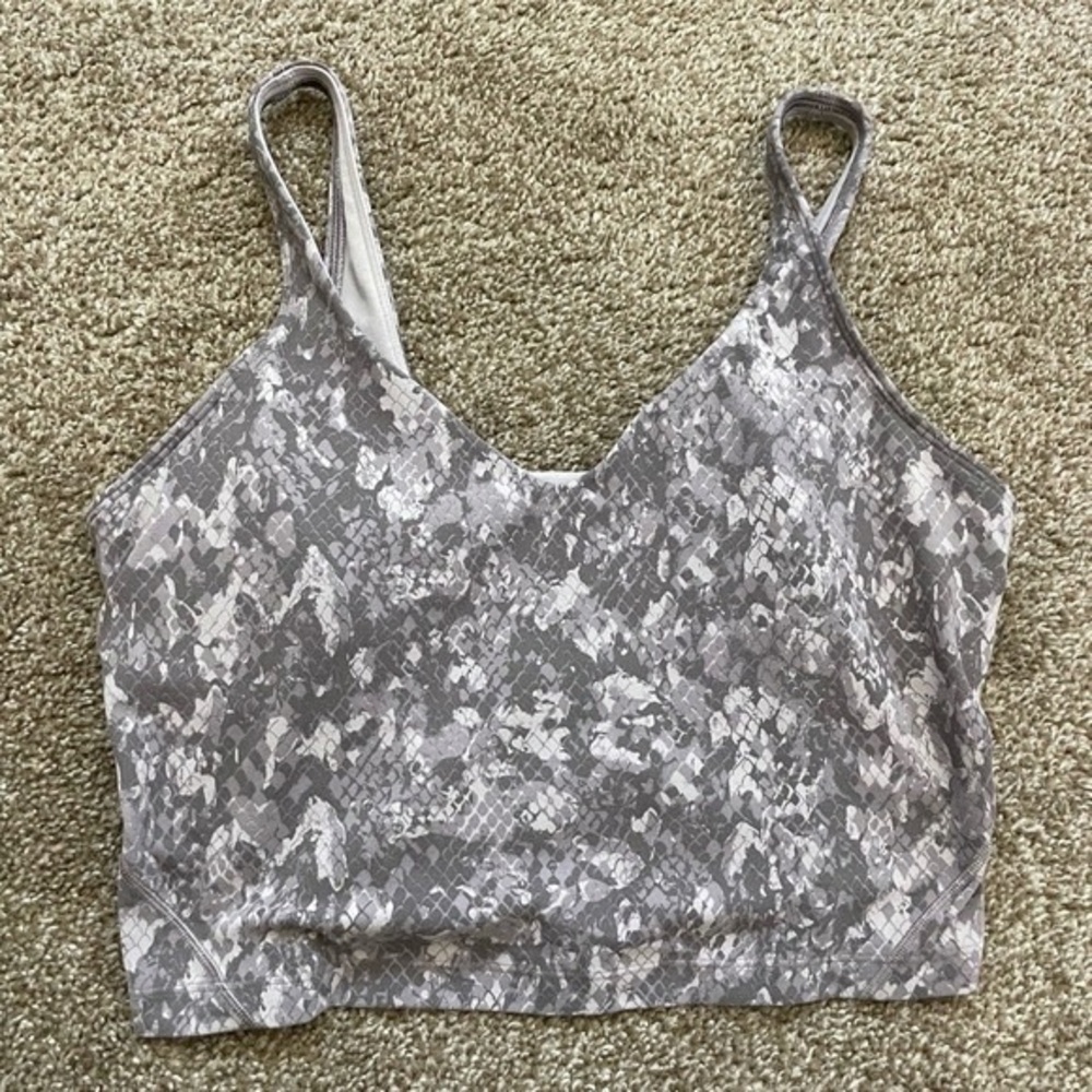 Neutral Snake Print Padded Bralette Cami
